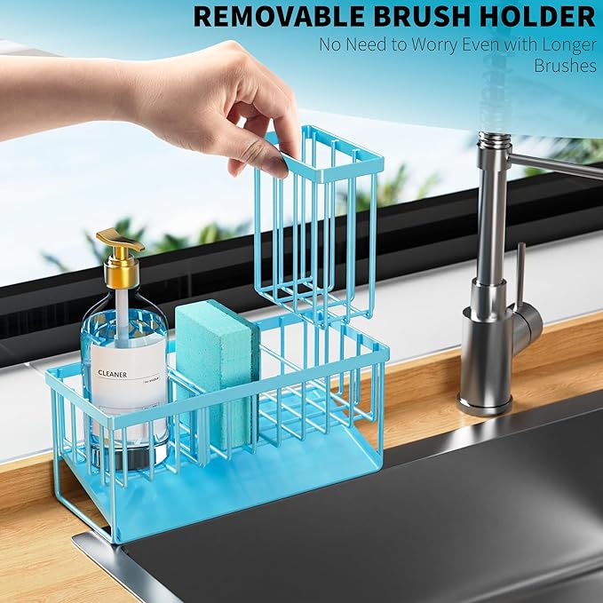 Cisily Blue Kitchen Sink Caddy Organzier - Image 3