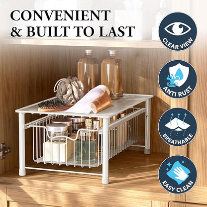 Simple Houseware Stackable Basket Drawer - Image 5