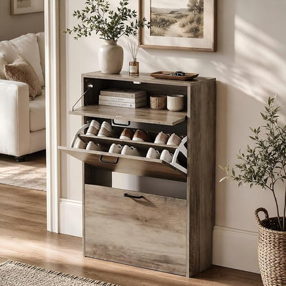 VINGLI Shoe Cabinet Storage for Entryway Ultra Slim by VINGLI