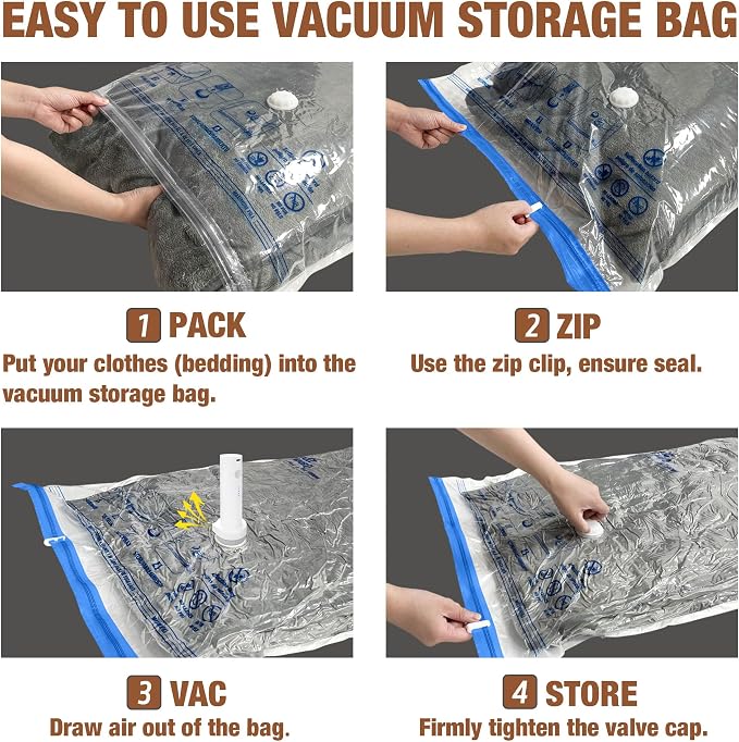 Travel Vacuum Bags with Electric Pump, Vacuum Travel Bags - Image 4