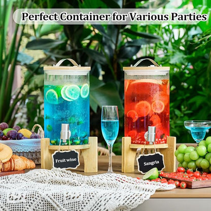 1.2 Gallon Large Glass Drink Dispenser - Image 9