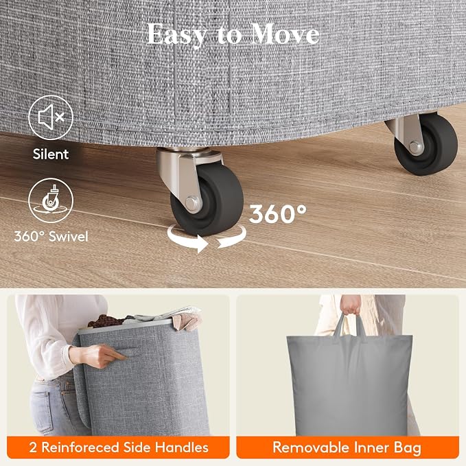 Lifewit 85L Plastic Laundry Basket - Image 2