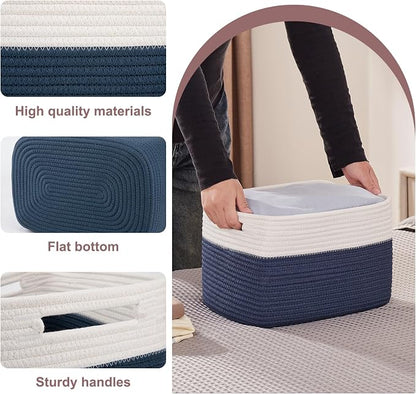 OIAHOMY 4 Pack Storage Baskets for Organizing, Basket for Shelves - Image 3