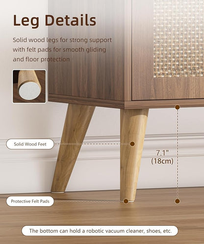 Keehusux Rattan Storage Cabinet - Image 5