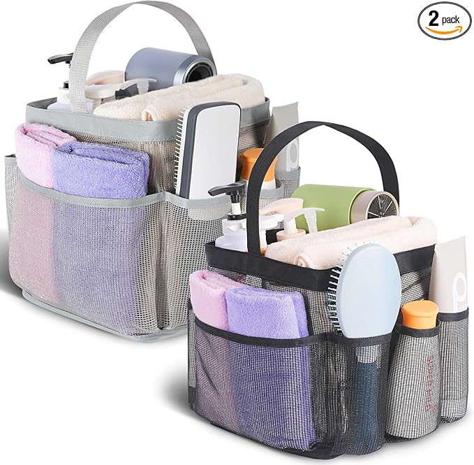 EUDELE 2 Pack Mesh Shower Caddy Portable by EUDELE