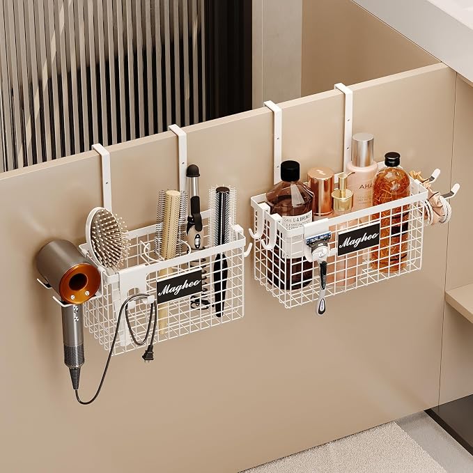 2 Pack Hair Tool Organizer, Adhesive Hair Dryer Holder Cabinet Door/Wall by COMFORTYOURHOME
