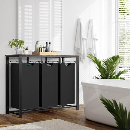 Simple Houseware 3-Section Laundry Sorter - Image 6