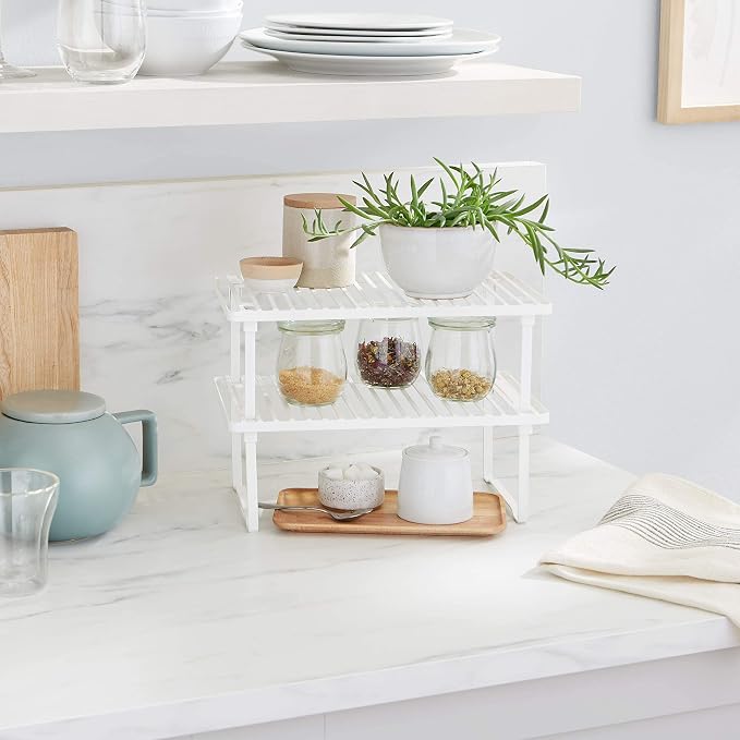 Amazon Basics Stackable Metal Kitchen Storage Shelves - Image 7