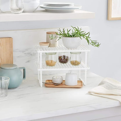 Amazon Basics Stackable Metal Kitchen Storage Shelves - Image 7