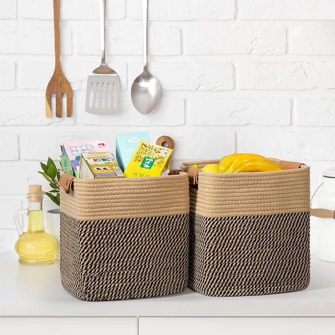 danpinera 3-Pack Cotton Rope Baskets - Image 8