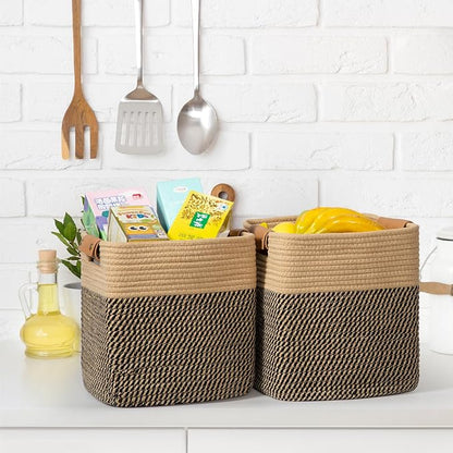 danpinera 3-Pack Cotton Rope Baskets - Image 8