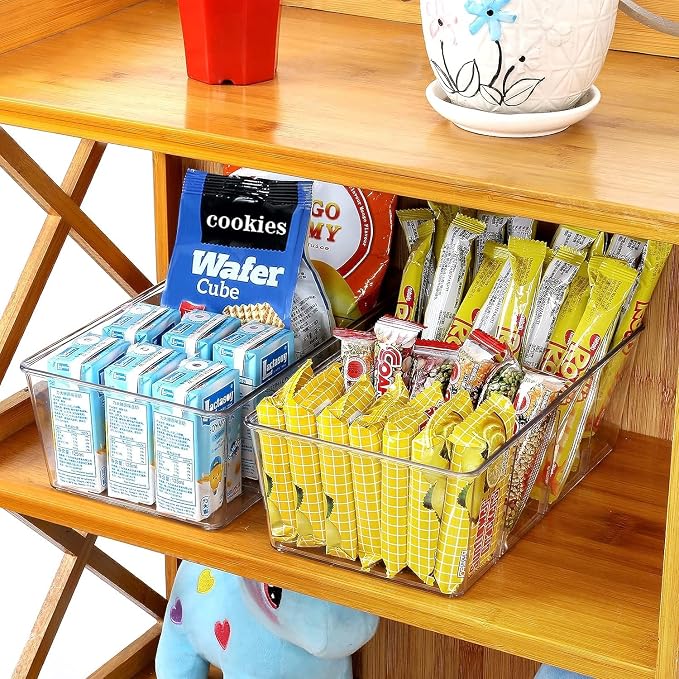 wilfox Pantry Organizer, 7 Pack Clear Bins - Image 7