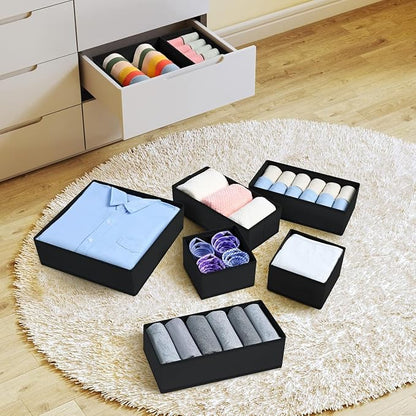 DIMJ Drawer Organizer Clothes 6 Pack - Image 4