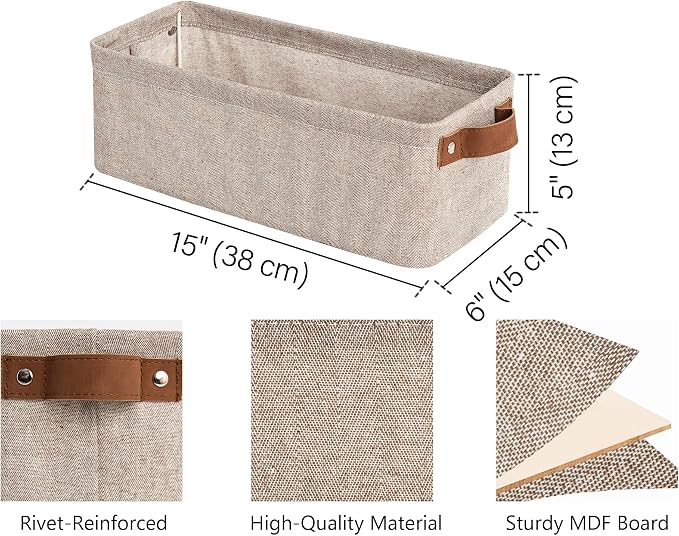 StorageWorks Narrow Storage Bins, Small Basket - Image 2