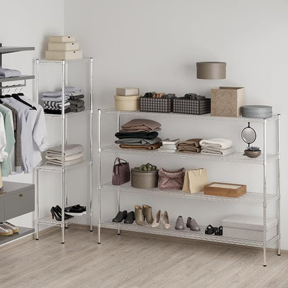 18" Deep x 72" Wide x 54" Height Wire Shelving Kit | 4-Tier | NSF Commercial - Image 7