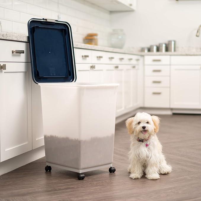 IRIS USA Dog Food Storage Container, Attachable Wheels, - Image 8