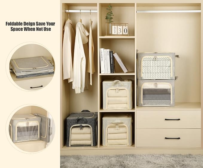 3 Openings Clothes Storage Bins - Image 5