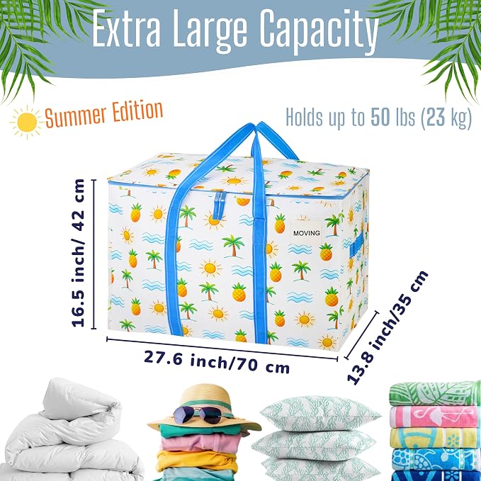 VENO 10 Pack Heavy Duty Moving Bags, Extra Large Storage Bags - Image 2