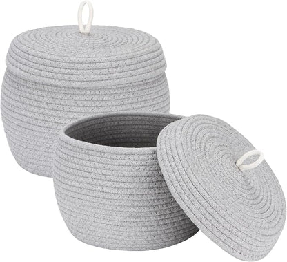 Sea Team Round Cotton Rope Storage Basket by SeaTeam
