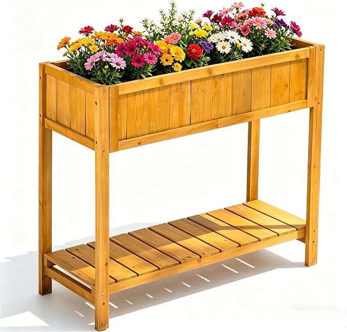 Fir Wooden Raised Garden Bed - Image 2