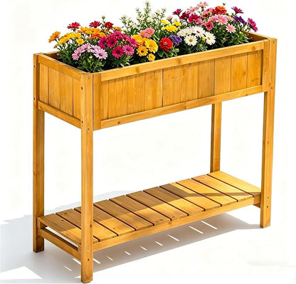 Fir Wooden Raised Garden Bed - Image 2