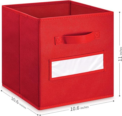 11 Inch Storage Cube, Storage bin, cube storage Foldable Fabric Cube Storage - Image 2