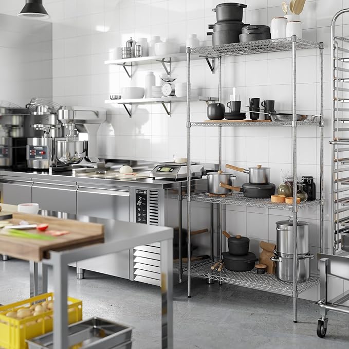 18" Deep x 36" Wide x 74" Height Wire Shelving Kit | 4-Tier | NSF Commercial - Image 2