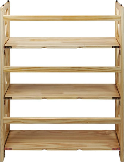 Casual Home Montego 3-Shelf Folding Bookcase, 27.5" Wide - Image 6
