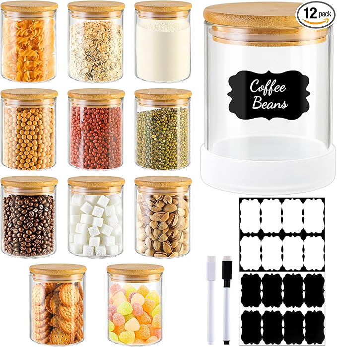 TBWIND 17oz Round Glass Storage Containers by TBWIND