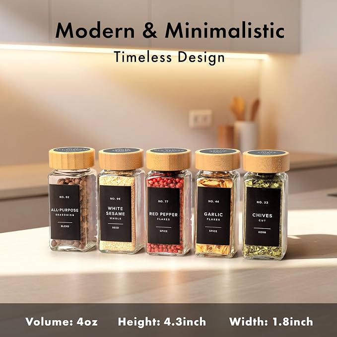 EDELHAUS® Square Spice Jars - Image 2