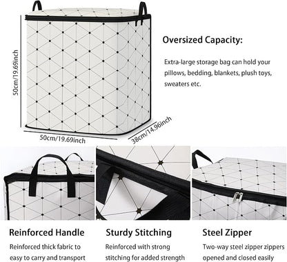 king comforter storage bag, clothes blanket bedding pillow quilt organizer - Image 3