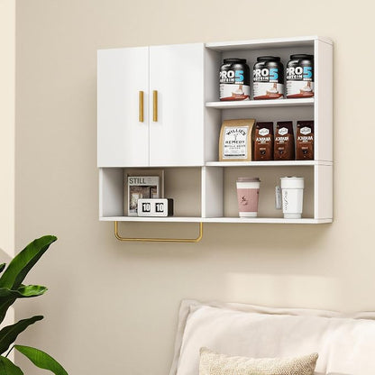 Bathroom Wall Cabinet Wood Large Wall Mounted Medicine Cabinet - Image 8
