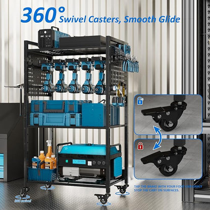 Large Power Tool Organizer Cart - Image 5