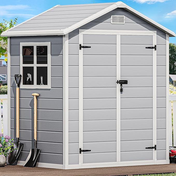 DWVO 6x4.4 FT Resin Storage Shed by DWVO
