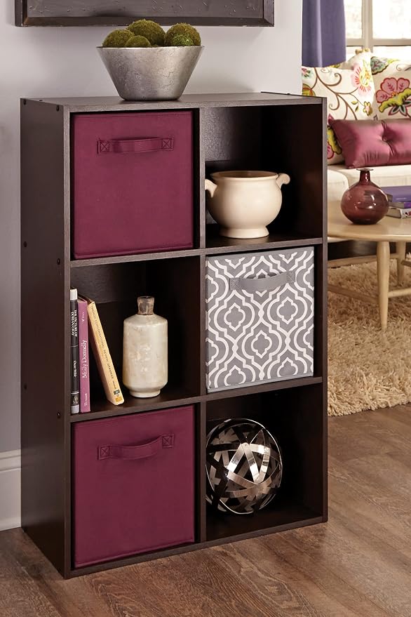 ClosetMaid Cubeicals 6 Cube Storage Shelf Organizer Bookshelf, Vertical or - Image 6