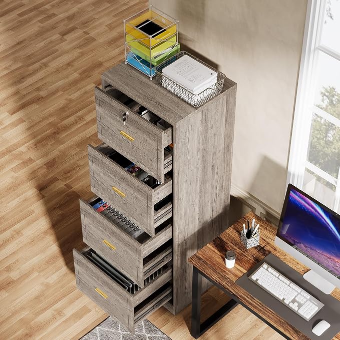 Tribesigns 4-Drawer File Cabinet - Image 4