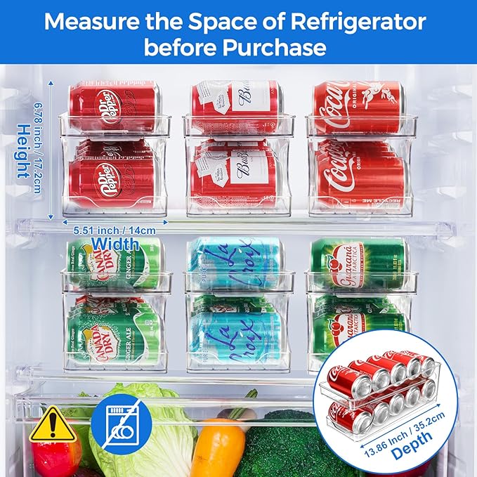 2 Pack Rolling Soda Can Organizer - Image 3