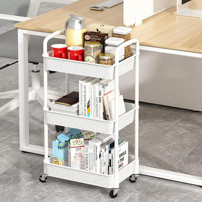 MOYIPIN 3-Tier Plastic Rolling Utility Cart - Image 4
