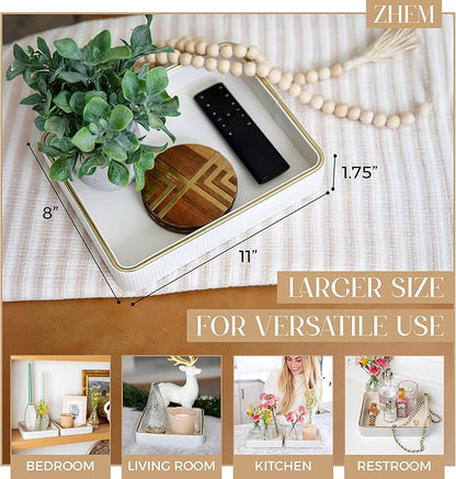 Perfume Tray Valet Tray Night Stand Bedside Organizer| Perfume Organizer - Image 3