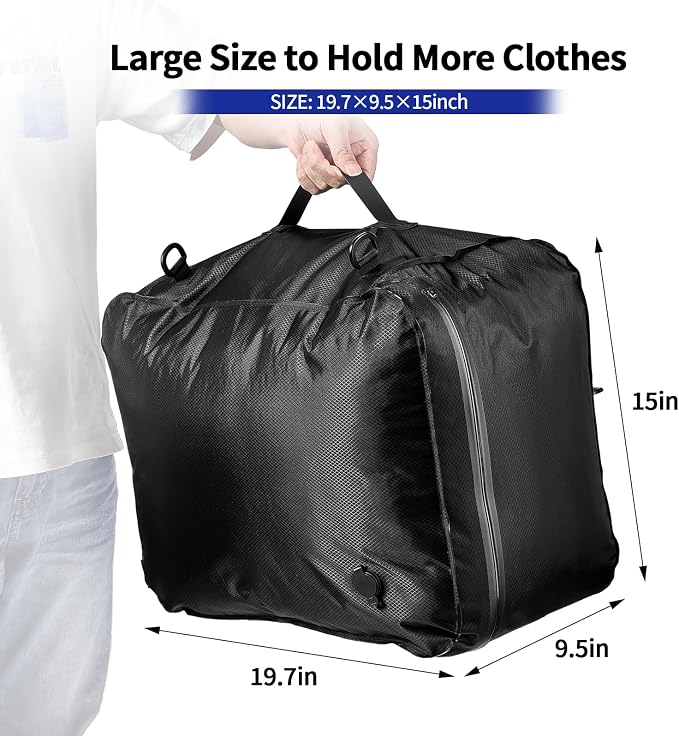 Keaber Travel Vacuum Bag with Pump, Reusable Airless Vacuum Bag - Image 2