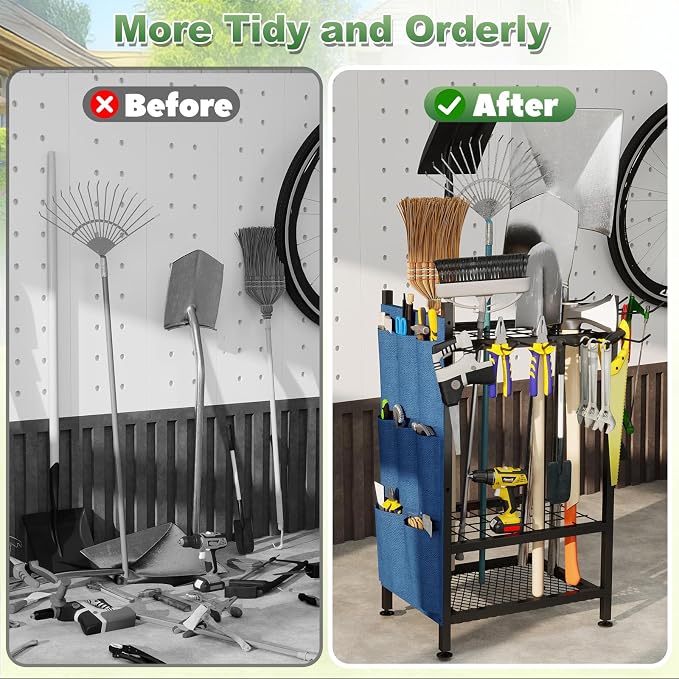 Garden Tool Organizer, Garden Yard Tool Rack - Image 6