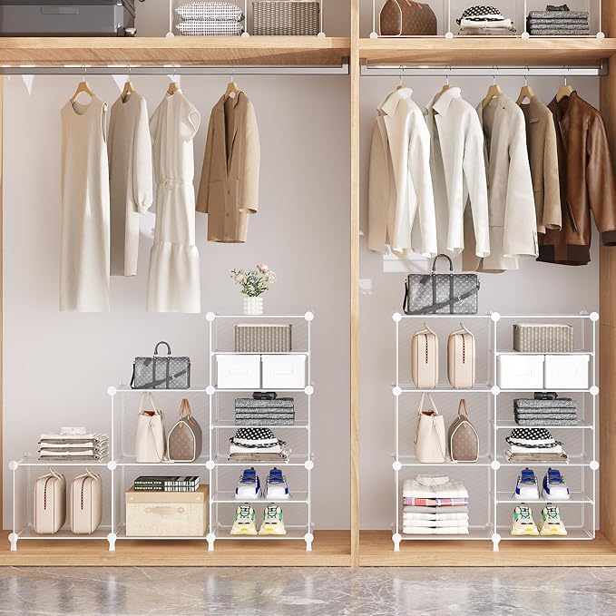 AWTATOS Closet Organizer 6 Cube Storage Shelves Portable Closet Clothes - Image 5