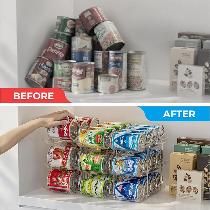 Stackable 3 Tiers Can Organizer Pantry, Canned Food Holder - Image 6