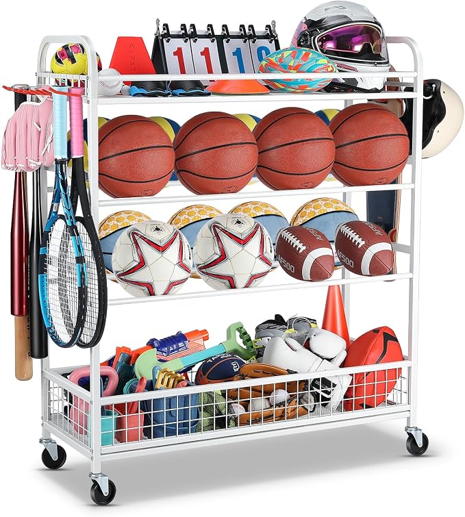 Garage Sports Equipment Organizer by EXTCCT