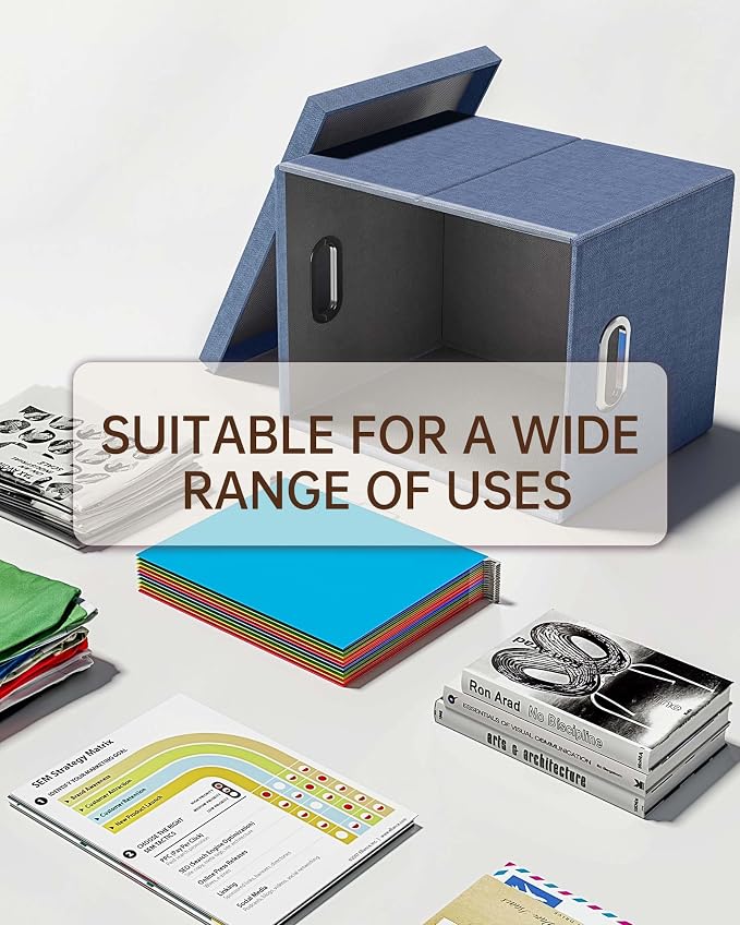 File Organizer with Lid, File Box, File Cabinet - Image 5