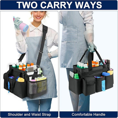 Cleaning Caddy, Cleaning Bag for Housekeepers, Cleaning Supplies Organizer - Image 5