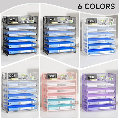 6-Tier Paper Organizer for Desk - Image 7