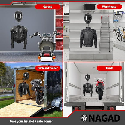 Wall Mount Motorcycle Helmet Rack - Image 4