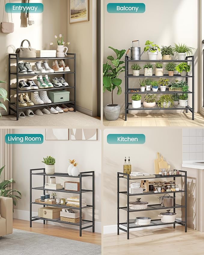 SONGMICS Metal Shoe Rack, Free Standing Shoe Organizer - Image 6