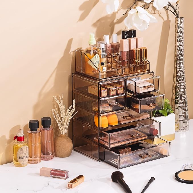 Sorbus Acrylic Makeup Organizer Set, 7-Drawer Vanity & Countertop Cosmetic - Image 5